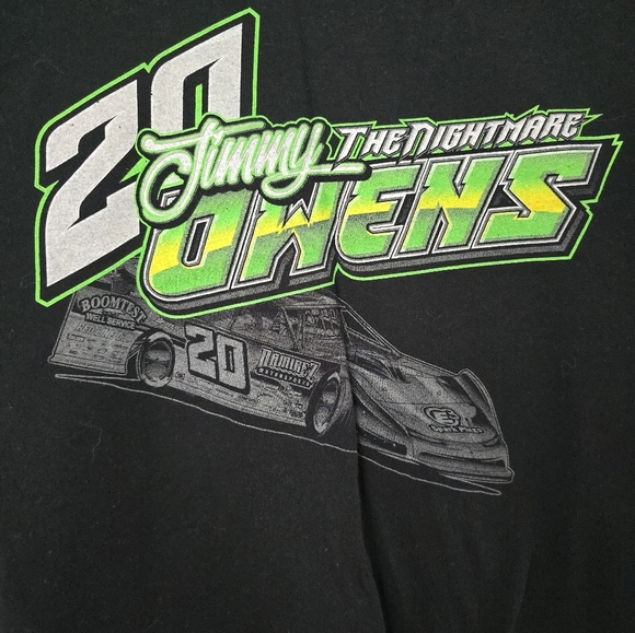 Jimmy Owens The Nightmare Racing Medium Shirt Dirt Racing Y2k - Picture 3 of 9